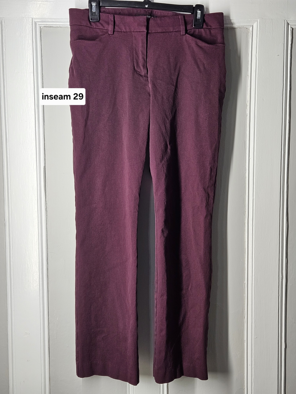 41 Hawthorn Dress Pant Size 6 Inseam 29- Color Wine